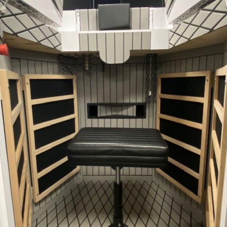 Interior view of HEX unit with infrared panels